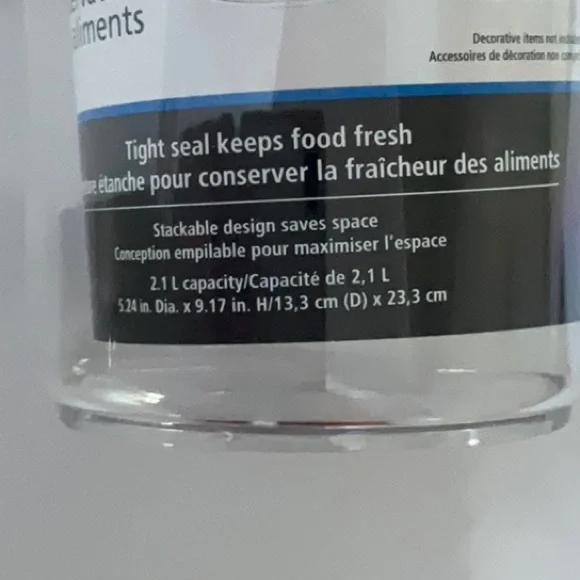 Clear Plastic Storage Containers Set - Picture 2 of 4